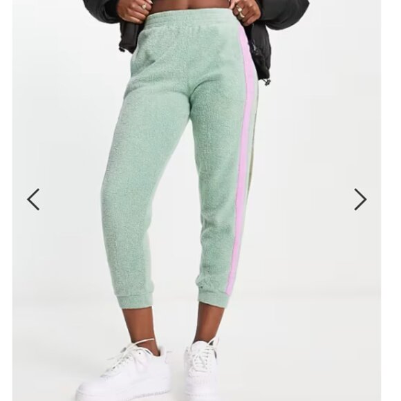 NEW  Free People Women's Blue Monday Fleece Jogger Pants Valley Girl Gre… - Picture 7 of 12